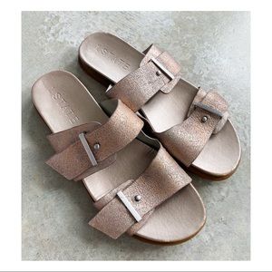1. State Ocel Sandals brick rose gold